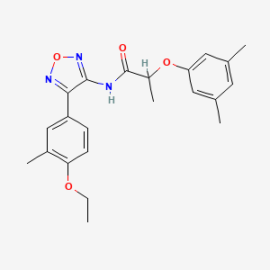 2-(3,5-dimethylphenoxy)-N-[4-(4-ethoxy-3-methylphenyl)-1,2,5-oxadiazol-3-yl]propanamide