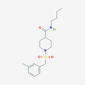 N-butyl-1-[(3-methylbenzyl)sulfonyl]piperidine-4-carboxamide