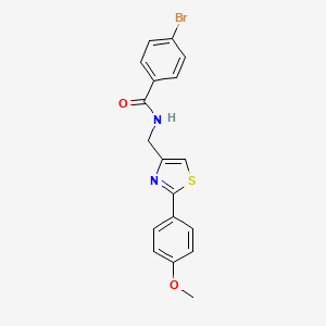 4-bromo-N-{[2-(4-methoxyphenyl)-1,3-thiazol-4-yl]methyl}benzamide