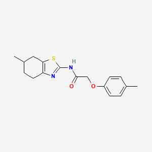 2-(4-methylphenoxy)-N-(6-methyl-4,5,6,7-tetrahydro-1,3-benzothiazol-2-yl)acetamide