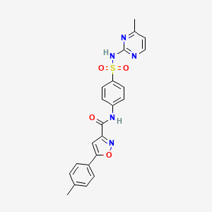 5-(4-methylphenyl)-N-{4-[(4-methylpyrimidin-2-yl)sulfamoyl]phenyl}-1,2-oxazole-3-carboxamide