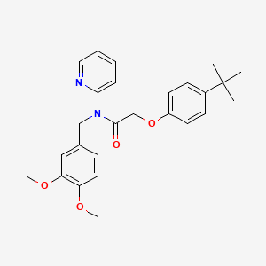 2-(4-tert-butylphenoxy)-N-(3,4-dimethoxybenzyl)-N-(pyridin-2-yl)acetamide