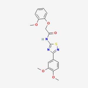 molecular formula C19H19N3O5S B11343633 N-[3-(3,4-dimethoxyphenyl)-1,2,4-thiadiazol-5-yl]-2-(2-methoxyphenoxy)acetamide 