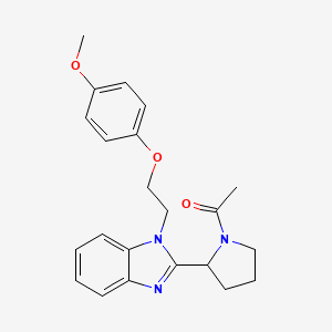 1-(2-{1-[2-(4-methoxyphenoxy)ethyl]-1H-benzimidazol-2-yl}pyrrolidin-1-yl)ethanone