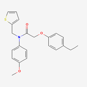 2-(4-ethylphenoxy)-N-(4-methoxyphenyl)-N-(thiophen-2-ylmethyl)acetamide