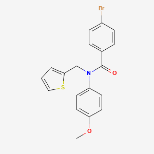 4-bromo-N-(4-methoxyphenyl)-N-(thiophen-2-ylmethyl)benzamide