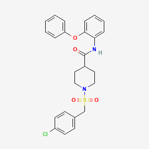 1-[(4-chlorobenzyl)sulfonyl]-N-(2-phenoxyphenyl)piperidine-4-carboxamide