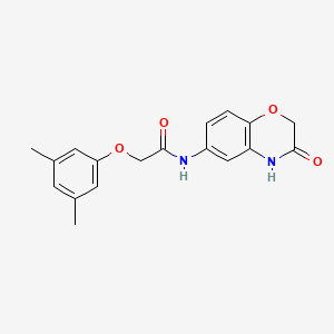 2-(3,5-dimethylphenoxy)-N-(3-oxo-3,4-dihydro-2H-1,4-benzoxazin-6-yl)acetamide