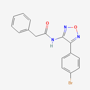 molecular formula C16H12BrN3O2 B11343715 N-[4-(4-bromophenyl)-1,2,5-oxadiazol-3-yl]-2-phenylacetamide 