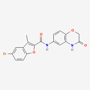 5-bromo-3-methyl-N-(3-oxo-3,4-dihydro-2H-1,4-benzoxazin-6-yl)-1-benzofuran-2-carboxamide