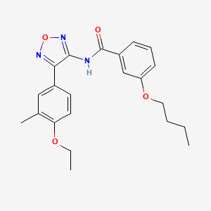 3-butoxy-N-[4-(4-ethoxy-3-methylphenyl)-1,2,5-oxadiazol-3-yl]benzamide