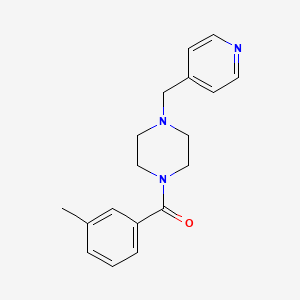 (3-Methylphenyl)[4-(pyridin-4-ylmethyl)piperazin-1-yl]methanone