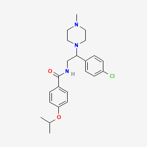 N-[2-(4-chlorophenyl)-2-(4-methylpiperazin-1-yl)ethyl]-4-(propan-2-yloxy)benzamide