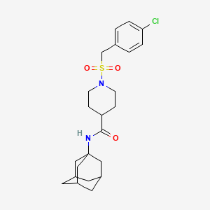 N-(Adamantan-1-YL)-1-[(4-chlorophenyl)methanesulfonyl]piperidine-4-carboxamide