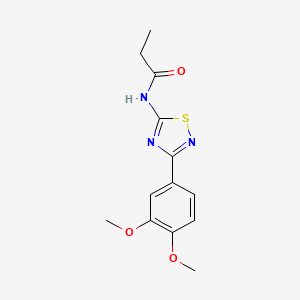 N-[3-(3,4-dimethoxyphenyl)-1,2,4-thiadiazol-5-yl]propanamide