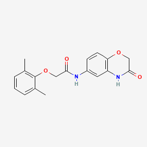 2-(2,6-dimethylphenoxy)-N-(3-oxo-3,4-dihydro-2H-1,4-benzoxazin-6-yl)acetamide