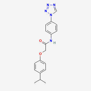 2-[4-(propan-2-yl)phenoxy]-N-[4-(1H-tetrazol-1-yl)phenyl]acetamide