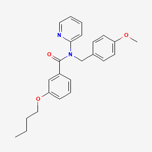 3-butoxy-N-(4-methoxybenzyl)-N-(pyridin-2-yl)benzamide