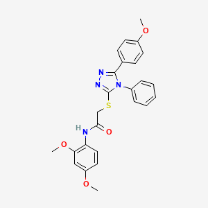 N-(2,4-dimethoxyphenyl)-2-{[5-(4-methoxyphenyl)-4-phenyl-4H-1,2,4-triazol-3-yl]sulfanyl}acetamide