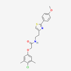 2-(4-chloro-3,5-dimethylphenoxy)-N-{2-[2-(4-methoxyphenyl)-1,3-thiazol-4-yl]ethyl}acetamide