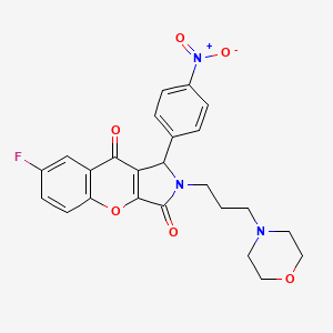 7-Fluoro-2-[3-(morpholin-4-yl)propyl]-1-(4-nitrophenyl)-1,2-dihydrochromeno[2,3-c]pyrrole-3,9-dione