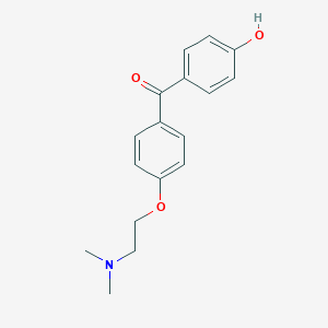 molecular formula C17H19NO3 B113439 [4-[2-(二甲氨基)乙氧基]苯基](4-羟基苯基)甲苯酮 CAS No. 173163-13-8