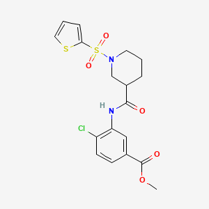 Methyl 4-chloro-3-({[1-(thiophen-2-ylsulfonyl)piperidin-3-yl]carbonyl}amino)benzoate