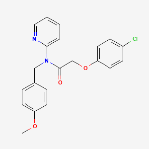 2-(4-chlorophenoxy)-N-(4-methoxybenzyl)-N-(pyridin-2-yl)acetamide