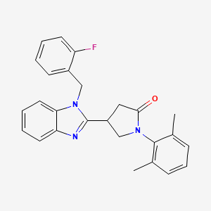 1-(2,6-dimethylphenyl)-4-[1-(2-fluorobenzyl)-1H-benzimidazol-2-yl]pyrrolidin-2-one