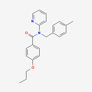 N-(4-methylbenzyl)-4-propoxy-N-(pyridin-2-yl)benzamide