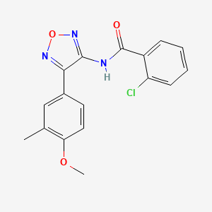 2-chloro-N-[4-(4-methoxy-3-methylphenyl)-1,2,5-oxadiazol-3-yl]benzamide