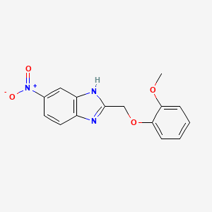 2-[(2-methoxyphenoxy)methyl]-5-nitro-1H-benzimidazole