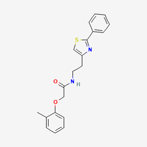 2-(2-methylphenoxy)-N-[2-(2-phenyl-1,3-thiazol-4-yl)ethyl]acetamide