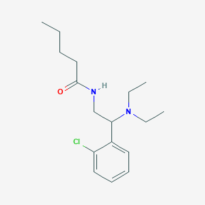 N-[2-(2-chlorophenyl)-2-(diethylamino)ethyl]pentanamide