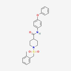 1-[(2-methylbenzyl)sulfonyl]-N-(4-phenoxyphenyl)piperidine-4-carboxamide