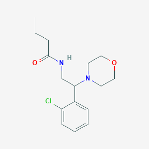 N-[2-(2-chlorophenyl)-2-(morpholin-4-yl)ethyl]butanamide