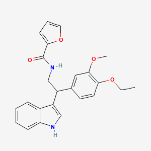 N-[2-(4-ethoxy-3-methoxyphenyl)-2-(1H-indol-3-yl)ethyl]furan-2-carboxamide