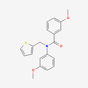 3-methoxy-N-(3-methoxyphenyl)-N-(thiophen-2-ylmethyl)benzamide