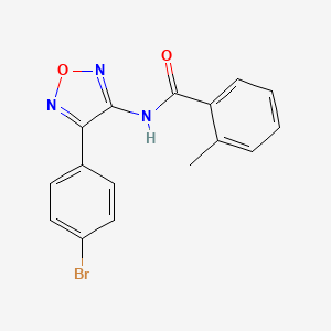 N-[4-(4-bromophenyl)-1,2,5-oxadiazol-3-yl]-2-methylbenzamide