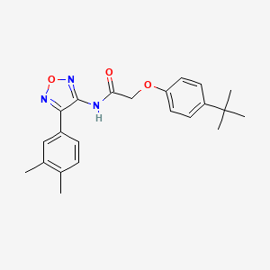 2-(4-tert-butylphenoxy)-N-[4-(3,4-dimethylphenyl)-1,2,5-oxadiazol-3-yl]acetamide