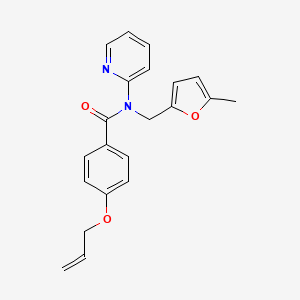 N-[(5-methylfuran-2-yl)methyl]-4-(prop-2-en-1-yloxy)-N-(pyridin-2-yl)benzamide