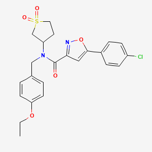 5-(4-chlorophenyl)-N-(1,1-dioxidotetrahydrothiophen-3-yl)-N-(4-ethoxybenzyl)-1,2-oxazole-3-carboxamide