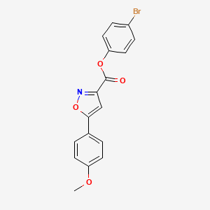 4-Bromophenyl 5-(4-methoxyphenyl)-1,2-oxazole-3-carboxylate