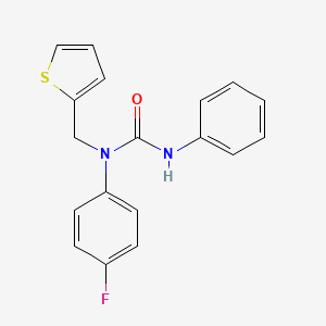 1-(4-Fluorophenyl)-3-phenyl-1-(thiophen-2-ylmethyl)urea