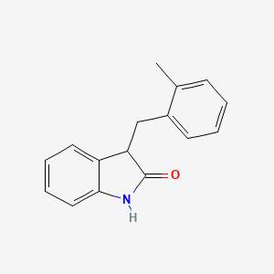 molecular formula C16H15NO B11344173 3-(2-methylbenzyl)-1,3-dihydro-2H-indol-2-one 