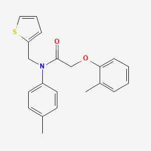 2-(2-methylphenoxy)-N-(4-methylphenyl)-N-(thiophen-2-ylmethyl)acetamide