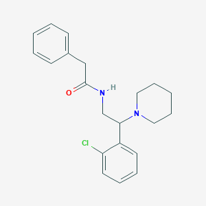 N-[2-(2-chlorophenyl)-2-(piperidin-1-yl)ethyl]-2-phenylacetamide