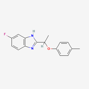 5-fluoro-2-[1-(4-methylphenoxy)ethyl]-1H-benzimidazole