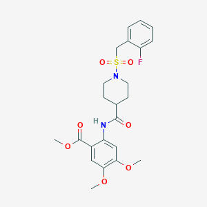 Methyl 2-[({1-[(2-fluorobenzyl)sulfonyl]piperidin-4-yl}carbonyl)amino]-4,5-dimethoxybenzoate