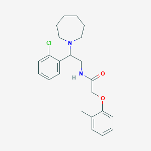 molecular formula C23H29ClN2O2 B11344265 N-[2-(azepan-1-yl)-2-(2-chlorophenyl)ethyl]-2-(2-methylphenoxy)acetamide 